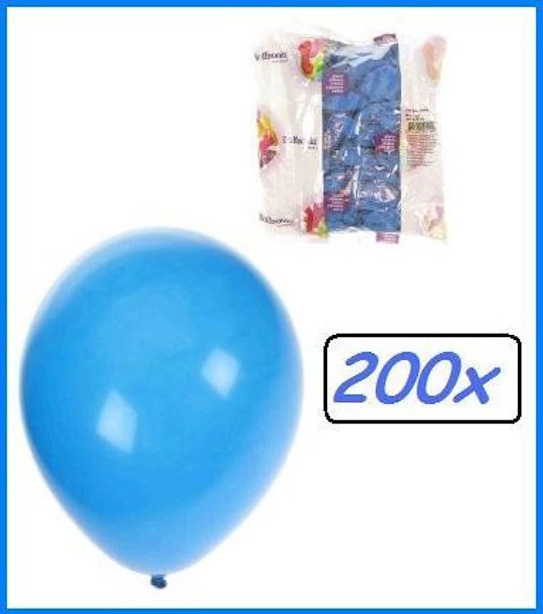 Blauwe ballonnen 200 stuks