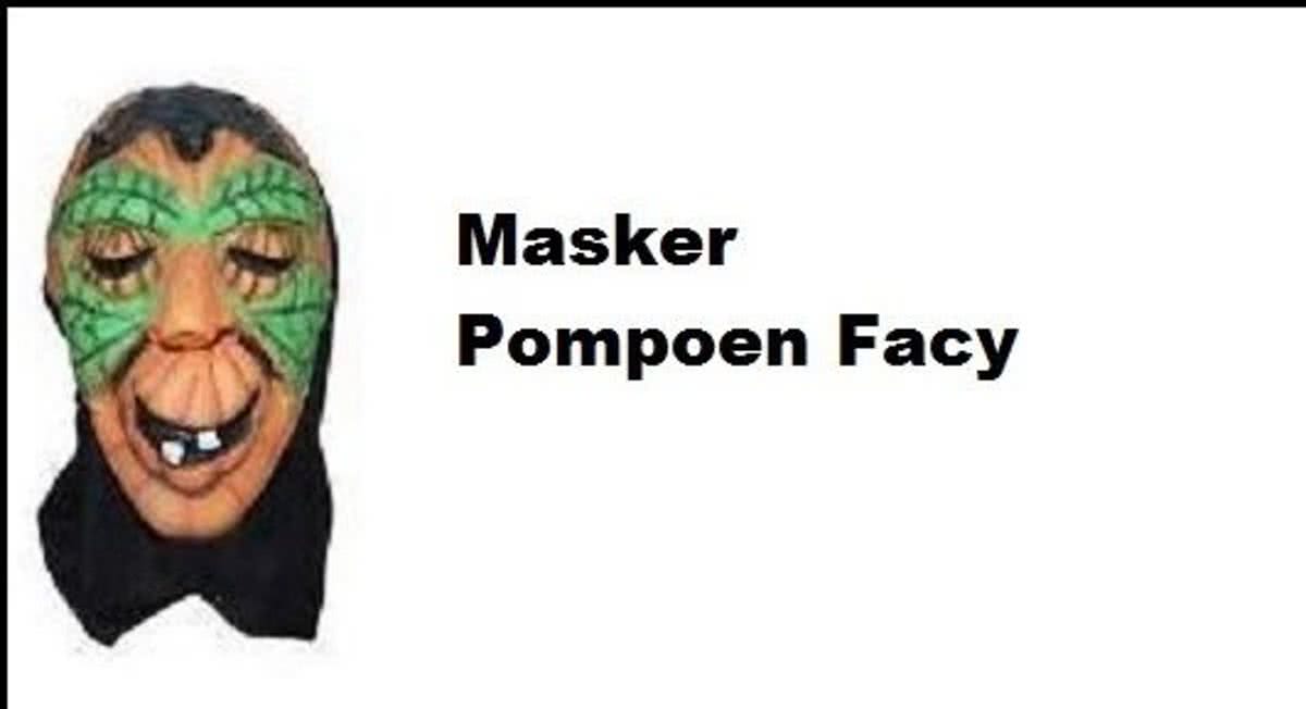 Horror masker Pompoen Facy