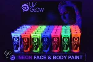 Neon Face & Body Paint 10 ml Oranje  UV Glow