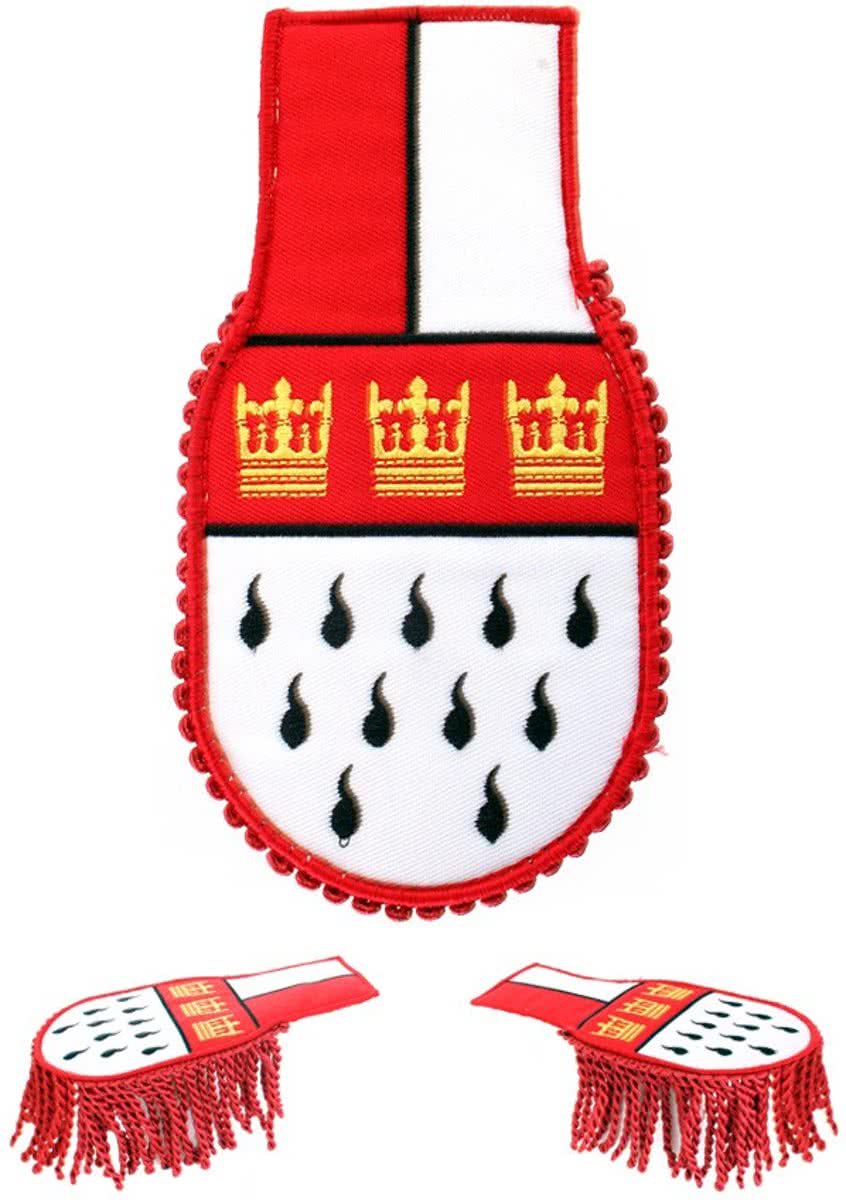 Set schouder epaulette Köln met wapen