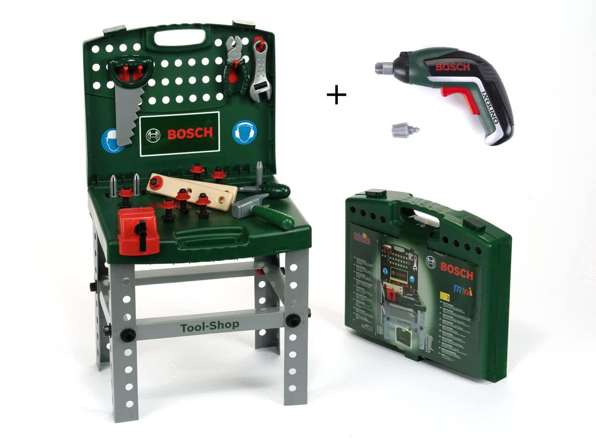 Bosch Speelgoed Werkbank met Ixolino + Accessoires