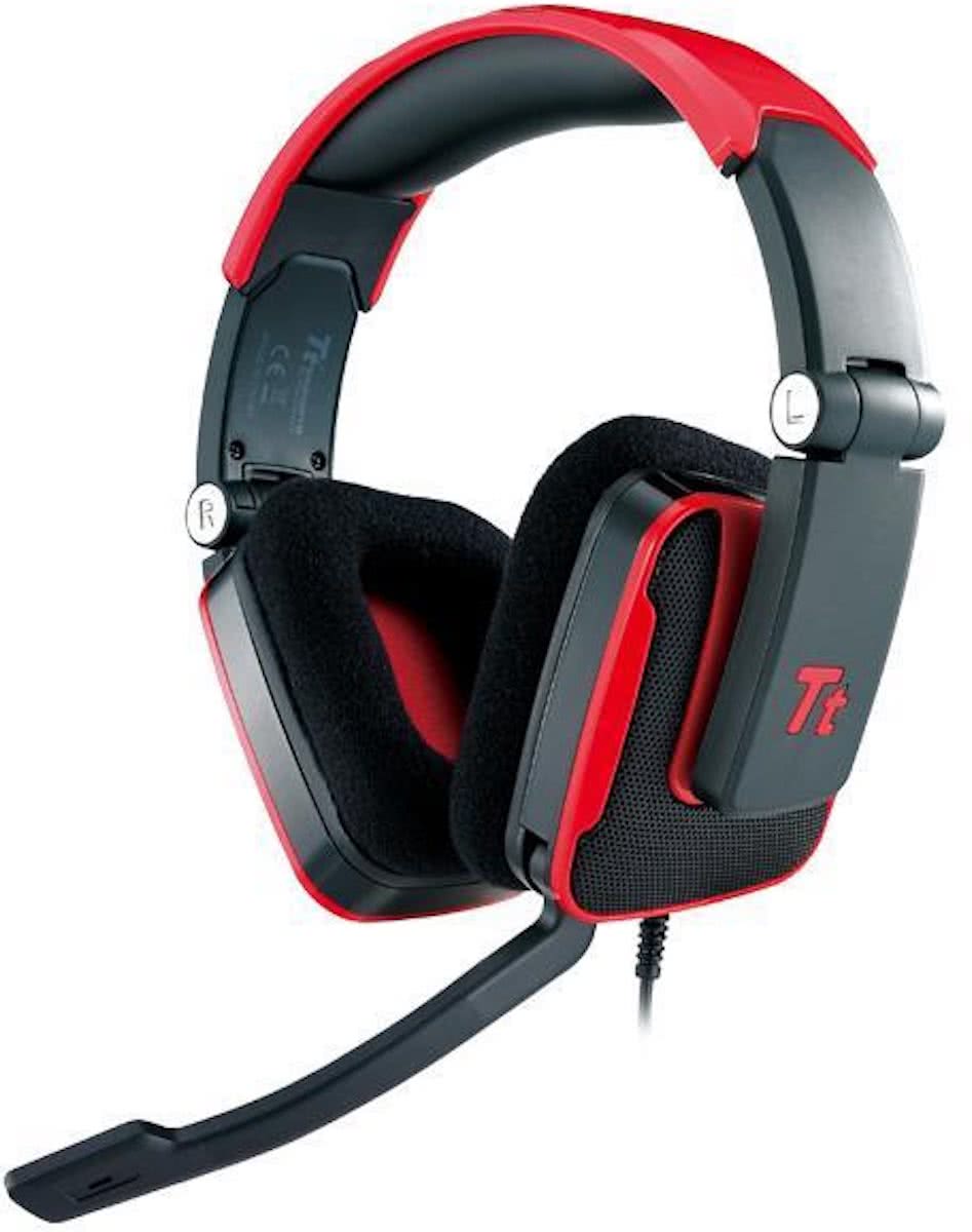 Tt eSports Shock Gaming Headset - Blasting Red Edition Rood PC