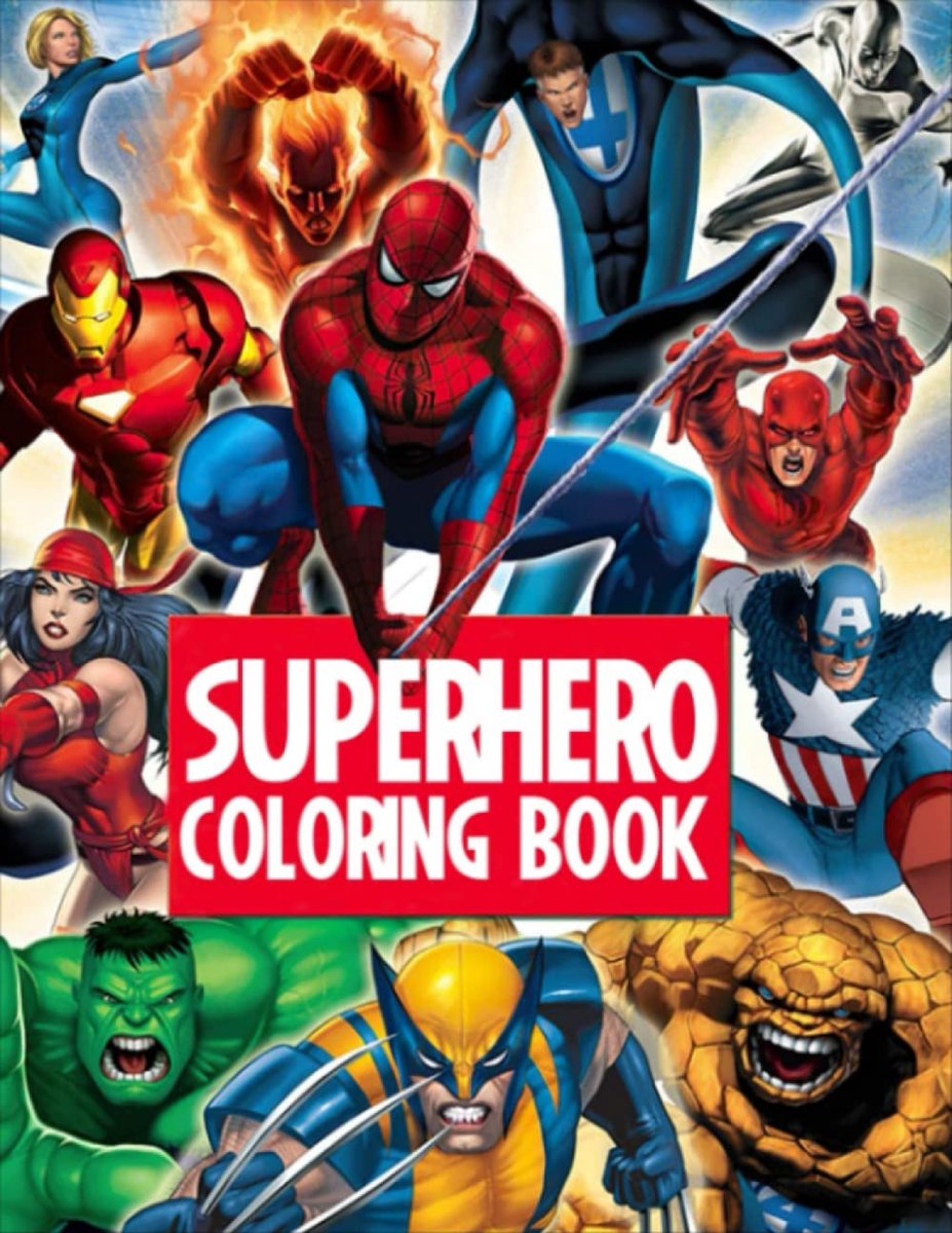 Superhero Coloring Book - Kleurboek voor volwassenen