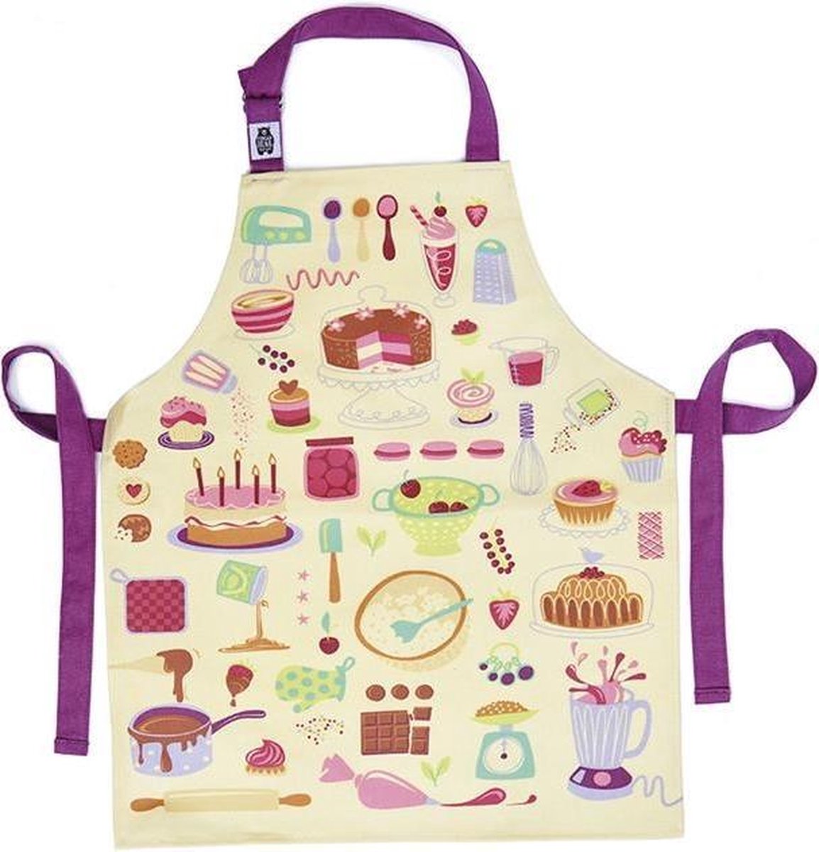 Threadbear Katoenen Schort 50 X 42 Cm Multicolor Bakkerij