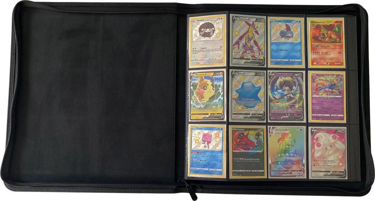 Thredo Premium - Pokemon kaarten 12 pocket map / verzamelmap / binder groot voor Pokemonkaarten