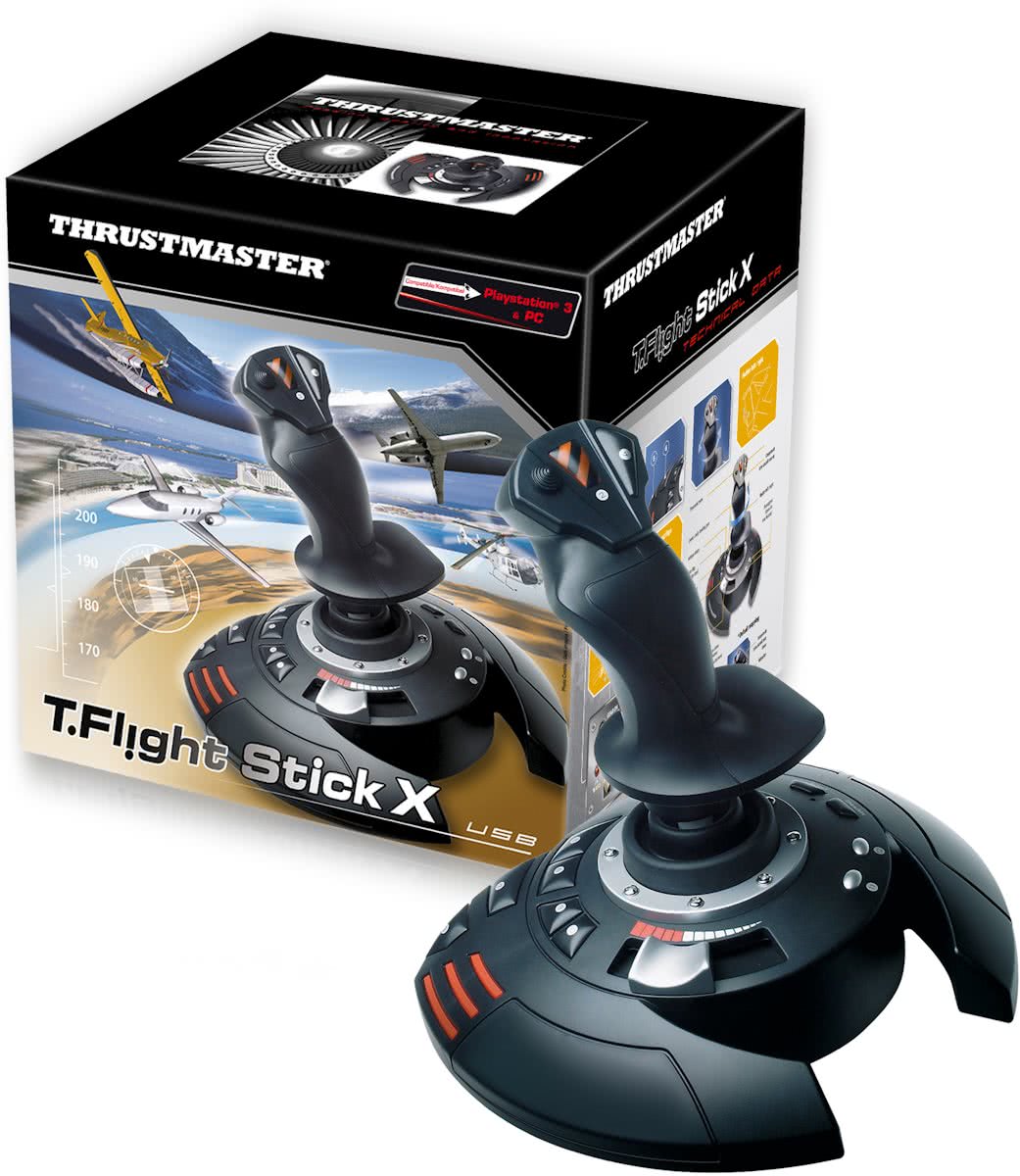 Thrustmaster T Flight Stick X PS3 + PC - Zwart