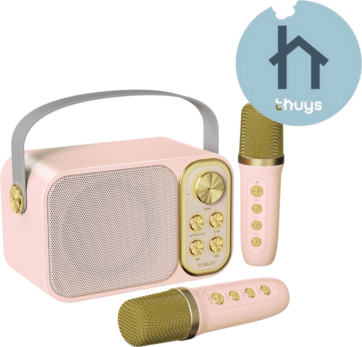   - Karaoke Set Voor Volwassenen - Karaoke Set Met 2 Microfoons - Karaoke Set Voor Tv - Karaoke Set Met Draadloze Microfoons - Geavanceerde Kwaliteit