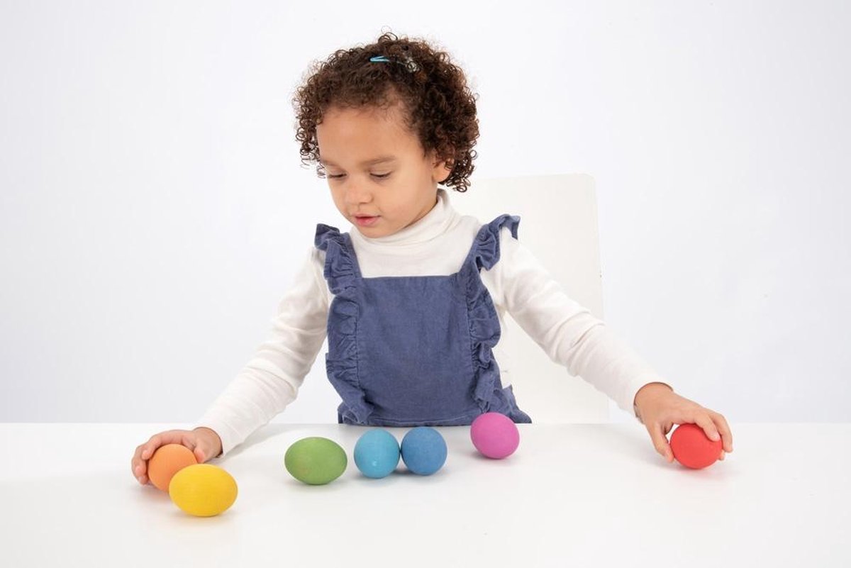 TickiT RAINBOW WOODEN EGGS