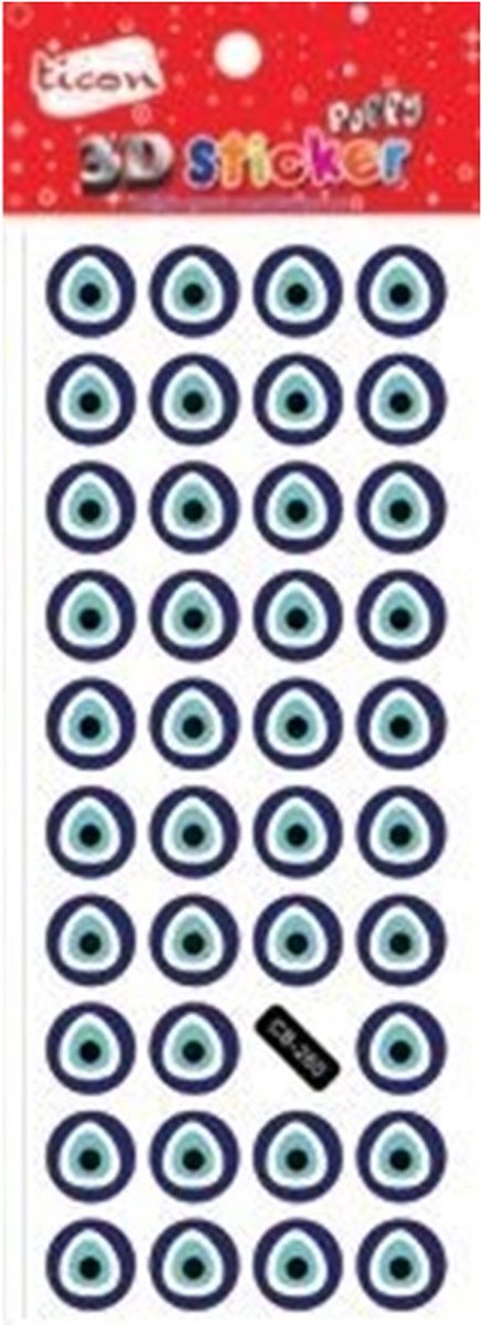 Nazar Boncuklu Sticker - blue bead eye sticker