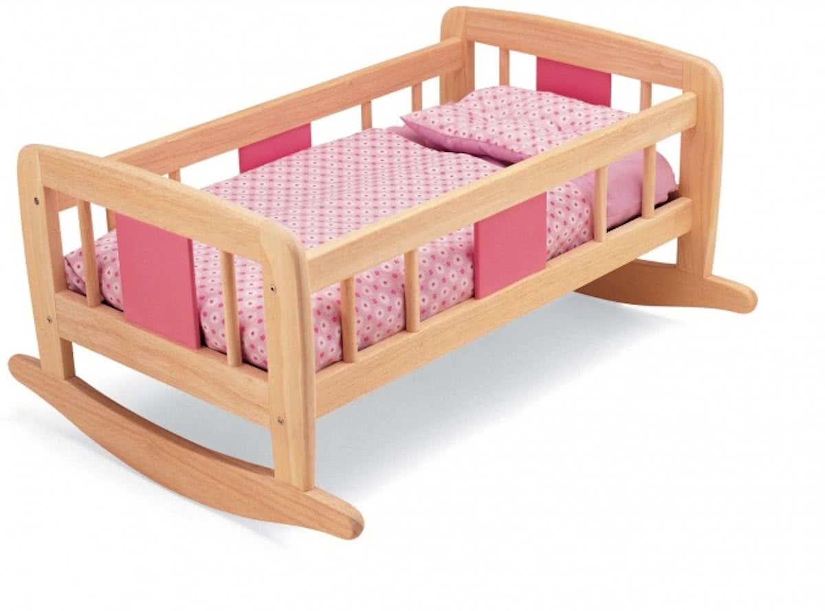 Tidlo Houten Schommelbed 53 X 36,5 X 28,5 Cm Roze