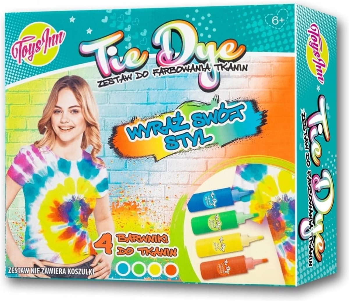 Tie Dye Speelgoed - Tie Dye Kit - 4 kleuren - Inclusief Handschoenen - Elastiekjes - Verf Pakket - Speelgoed - Creatief - Cadeau - Textielverf - Knutselen - Hobby Set