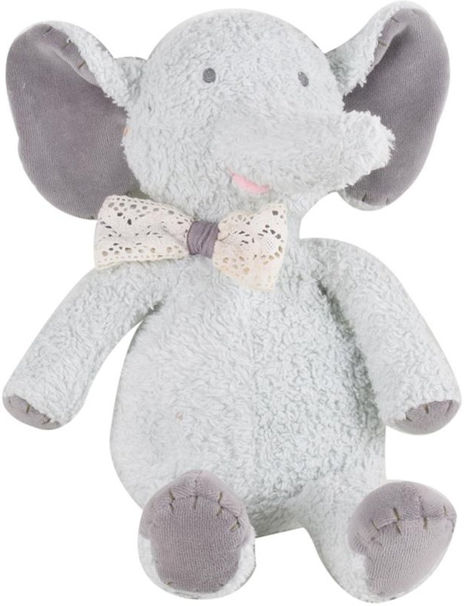 Tikiri Knuffel Olifant 25 Cm Grijs