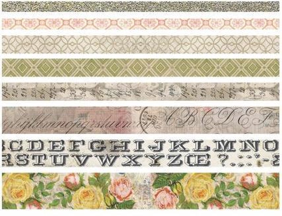 Tim Holtz Idea-ology  Design Tape Rose (8yards) (TH93354)