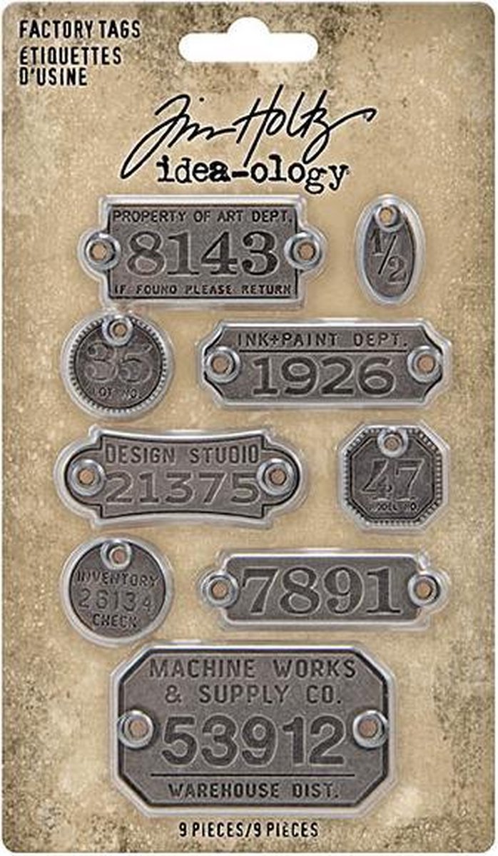 Tim Holtz Idea-ology Factory Tags (TH94039)