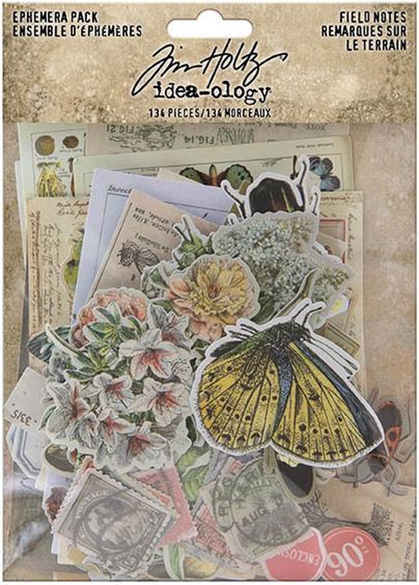 Tim Holtz Idea-ology Field Notes Ephemera Pack (TH94051)