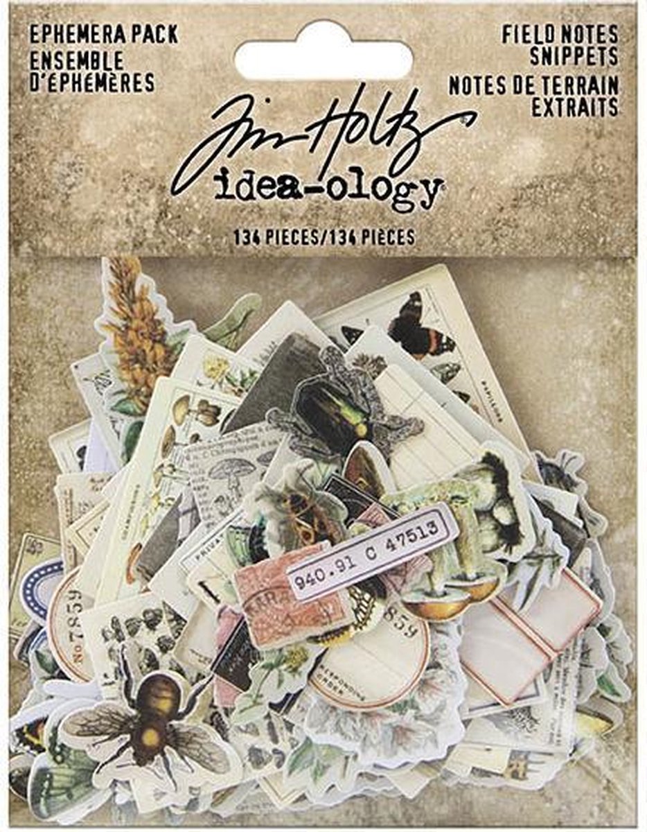 Tim Holtz Idea-ology Field Notes Ephemera Snippets (TH94049)