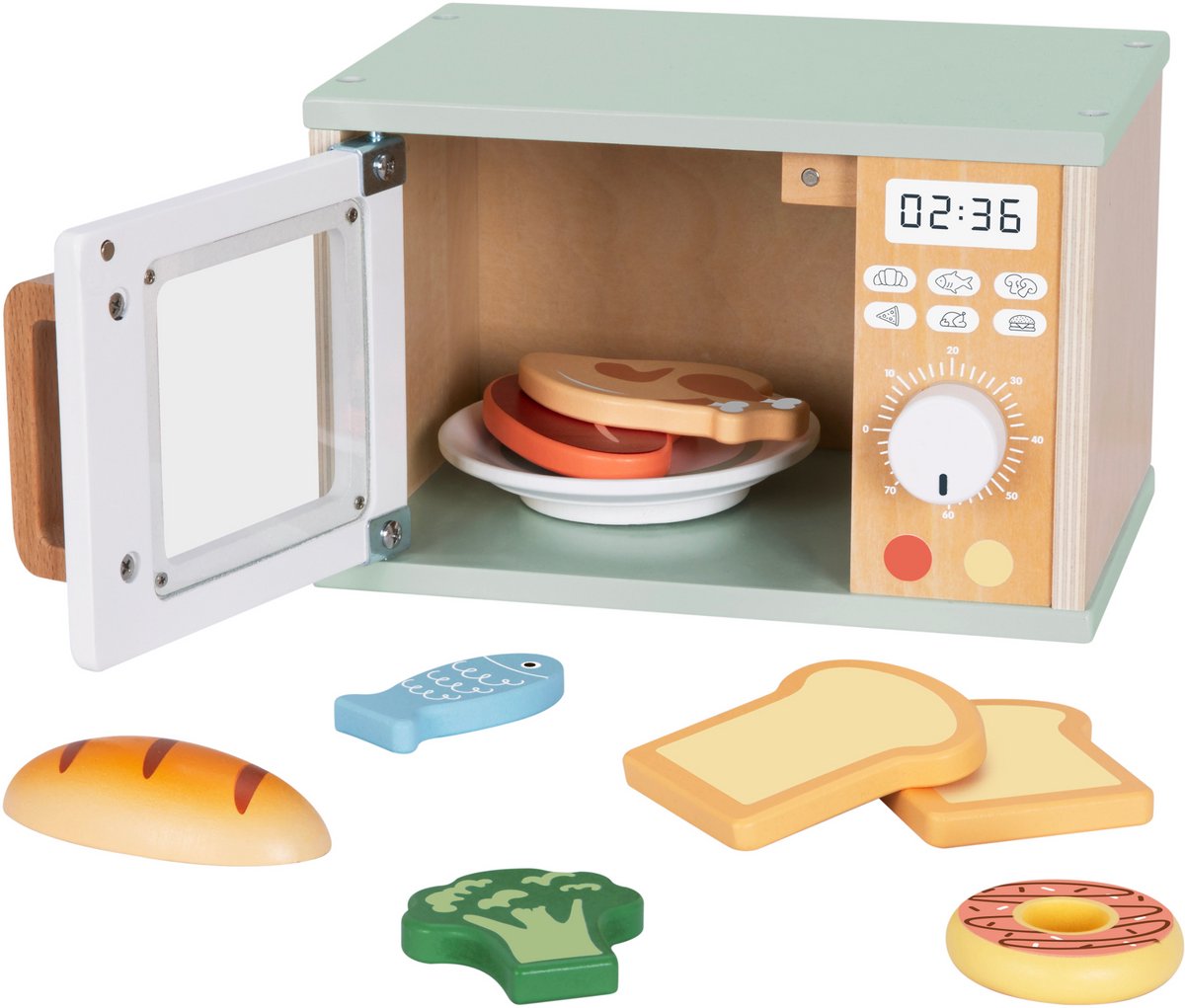 Houten Combi Oven & Magnetron Speelgoed – Kinderkeuken Speelgoed Accessoires – Rollenspel Koken & Bakken – FSC Hout