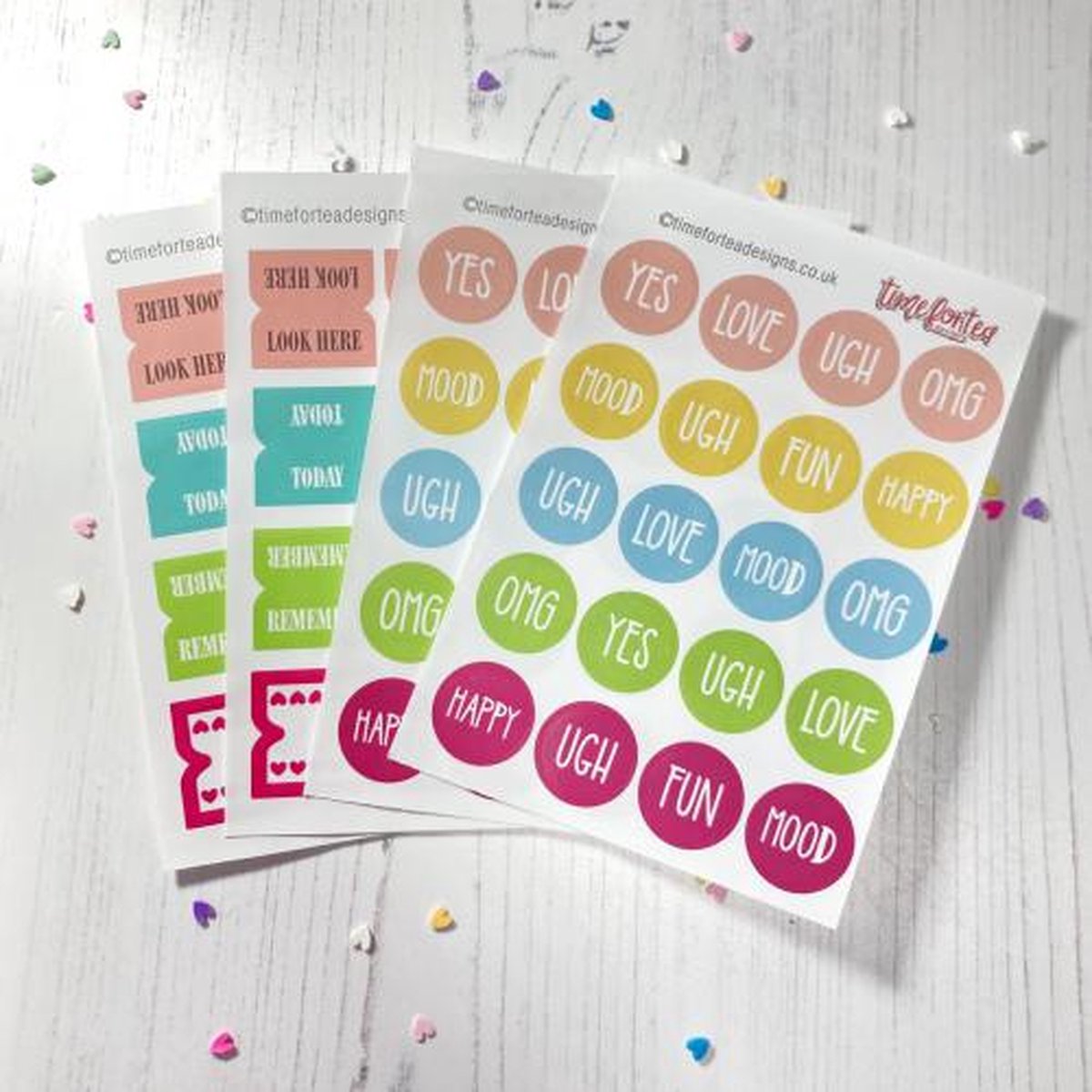 Noted Tabs & Mood Circle Stickers (44pcs) (T4T/819/Not/Sti) (DISCONTINUED)