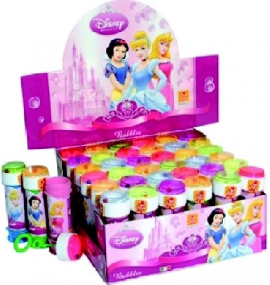 TimeCares Bellenblaas - Disney Prinsessen - Spel - Sport - Outdoor - Buitenspelen - Hypoallergeen vrij - Kathon vrij - 60 ml - 36 stuks