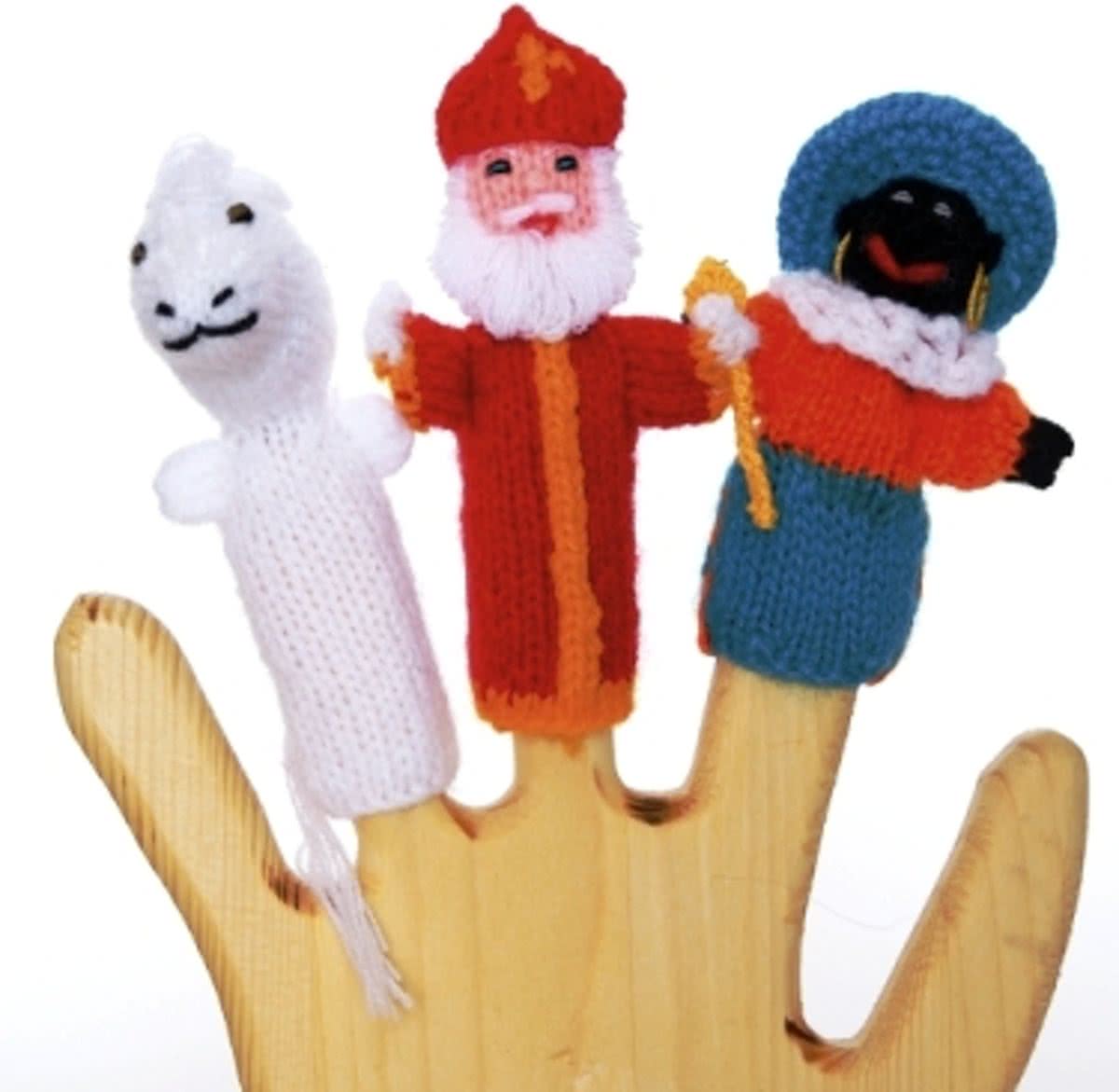 Vingerpop Sinterklaas Piet en het Paard