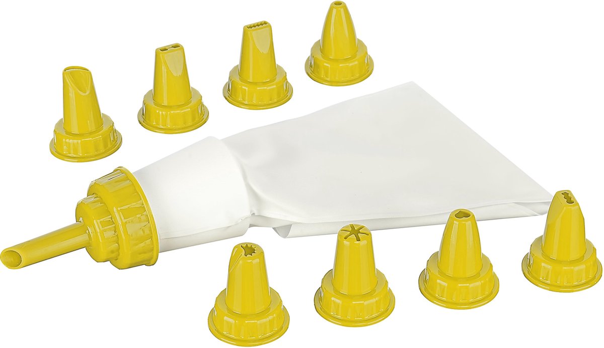 Titiz creamer slagroom spuitzak (geel) herbruikbaar - decoratie voor cake taart cupcake gebak