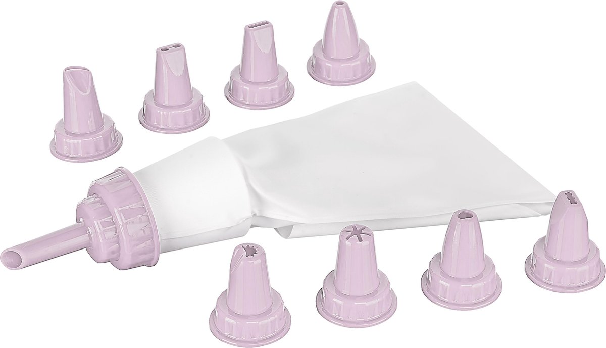 Titiz creamer slagroom spuitzak (licht roze) herbruikbaar - decoratie voor cake taart cupcake gebak