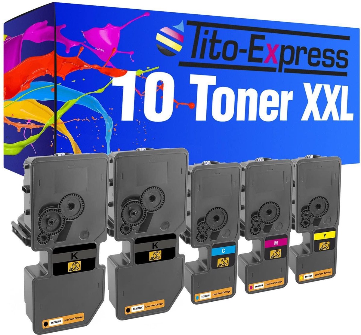 Tito-Express Platinum Serie 10 Toner cartridges XXL compatibel met Kyocera TK5240 TK 5240 TK-5240