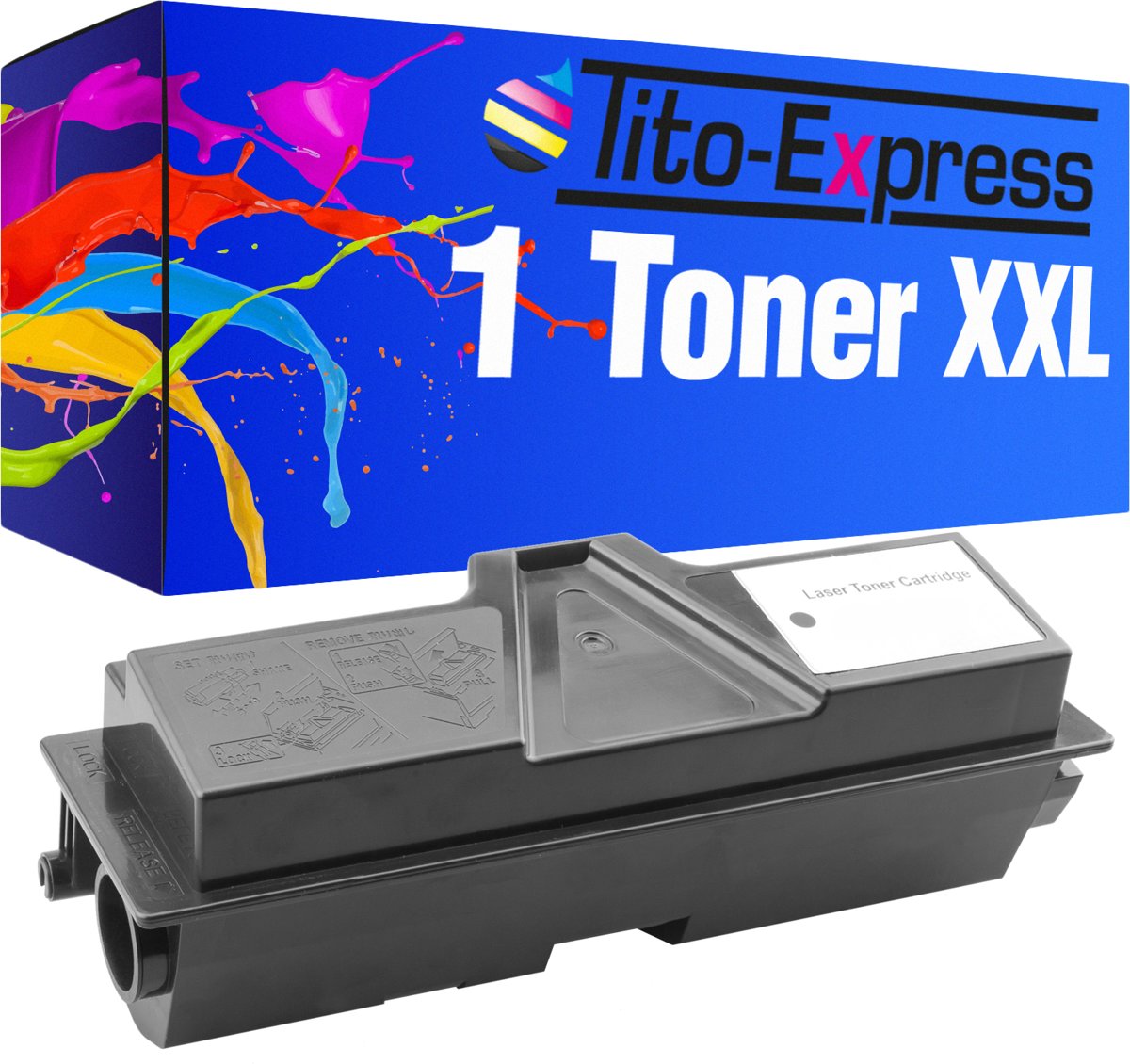 Tito-Express PlatinumSerie 1 toner voor Kyocera Mita TK 170 XXL zwart 8.000 paginas PlatinumSerie Kyocera Mita FS-1320 / FS-1320D / FS-1320DN / FS-1370 / FS-1370DN