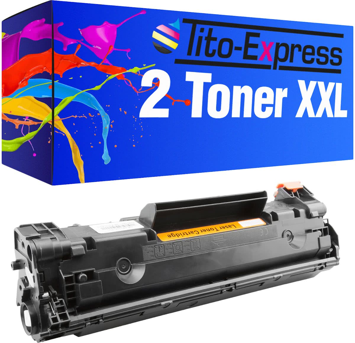 Tito-Express PlatinumSerie Platinum Serie 2x Toner XL Black compatible voor HP CB436A M1120 M1522 / P1503 P1504 / P1505 / P1506