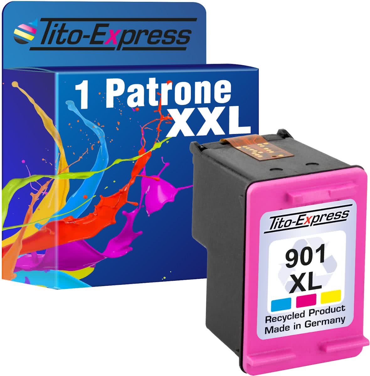 Tito-Express PlatinumSerie PlatinumSerie® 1 Cartridge/Patroon voor HP 901 XL Kleur