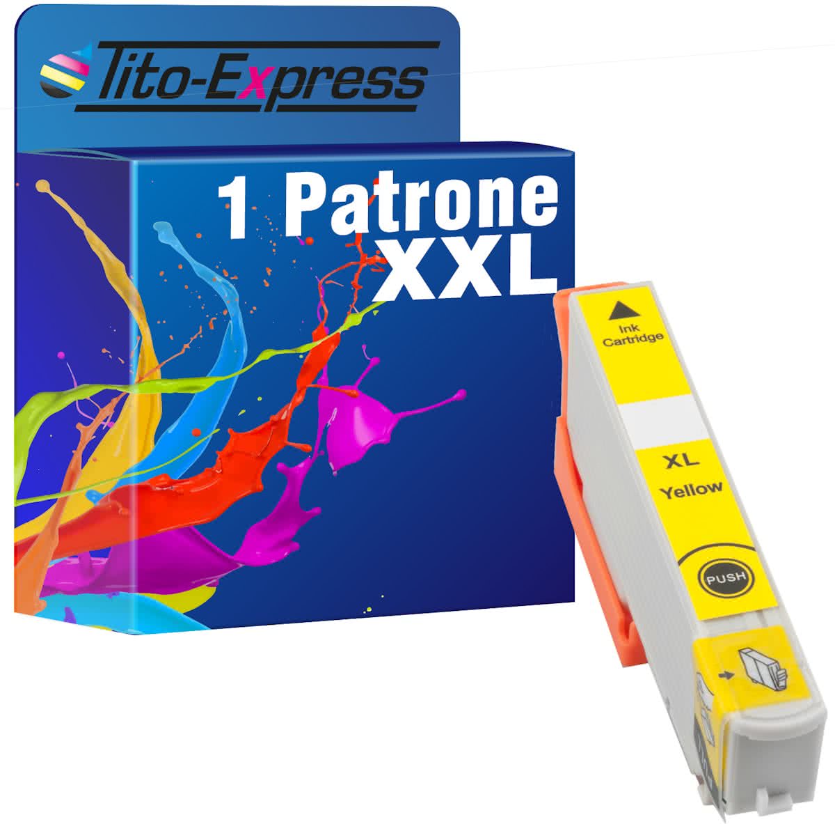 Tito-Express PlatinumSerie PlatinumSerie® 1 inktpatroon XL Compatibel voorEpson 33XL TE3364 Yellow Epson Expression Premium: XP-530 / XP-630 / XP-630 Series / XP-635 / XP-830