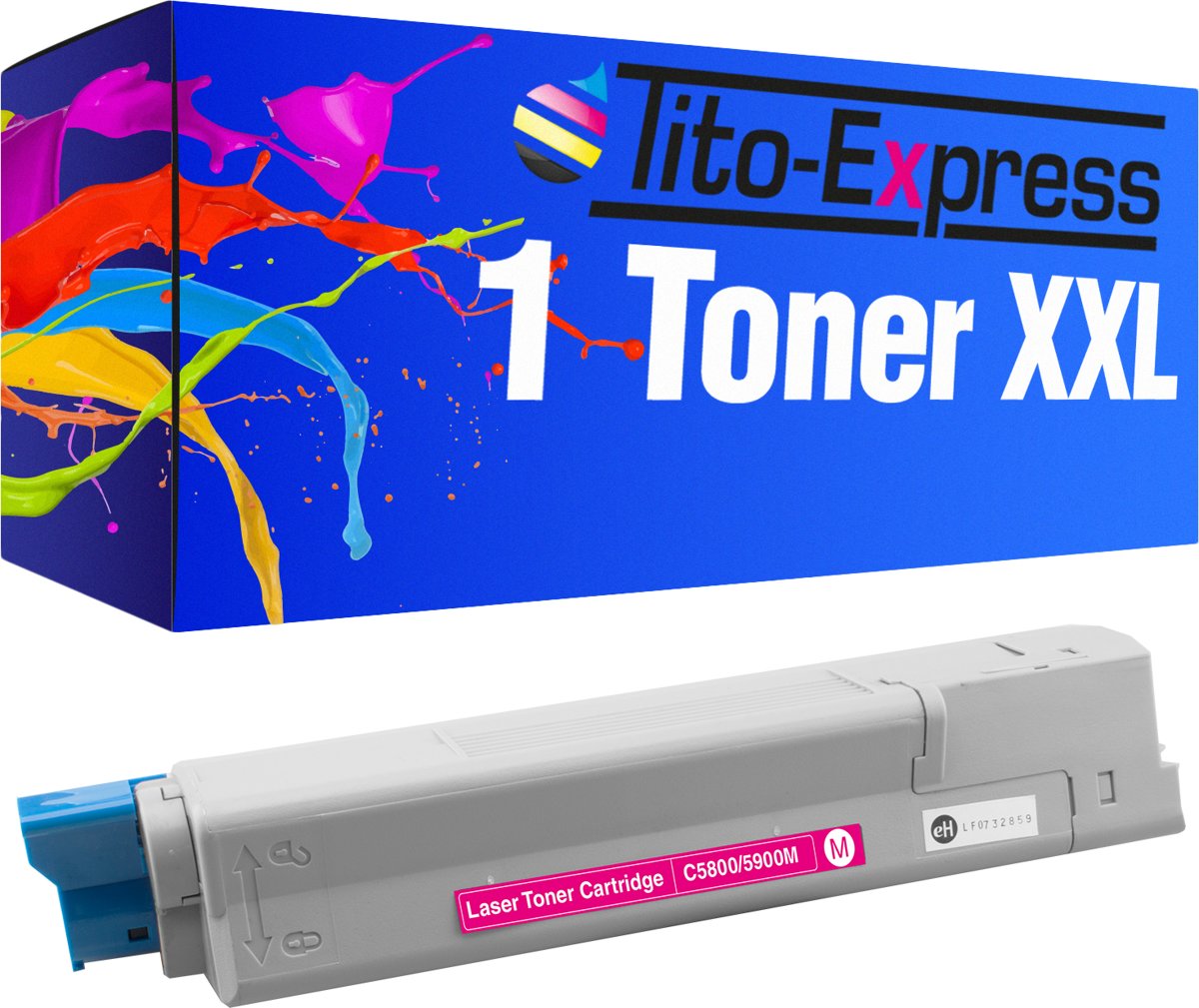 Tito-Express PlatinumSerie PlatinumSerie® 1 x XXL tonercartridge magenta voor Oki C5900 C5900 CDTN C5900 DN C5900 DTN C5900 N Oki: C5500 N / C5550 MFP / C5800 / C5800DN / C5800 LDN / C5800N / C5900 / C5900 CDTN / C5900 DN / C5900 DTN / C5900 N