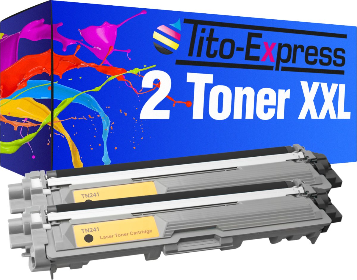 Tito-Express PlatinumSerie PlatinumSerie® 2 toner XXL compatibel brother TN-241 zwart Brother: DCP-9015 CDW / DCP-9020 CDW / HL-3140 CW / HL-3150 CDN / HL-3150 CDW / HL-3170 CDW / MFC-9130 CW / MFC-9140 CDN / MFC-9330 CDW / MFC-9340 CDW