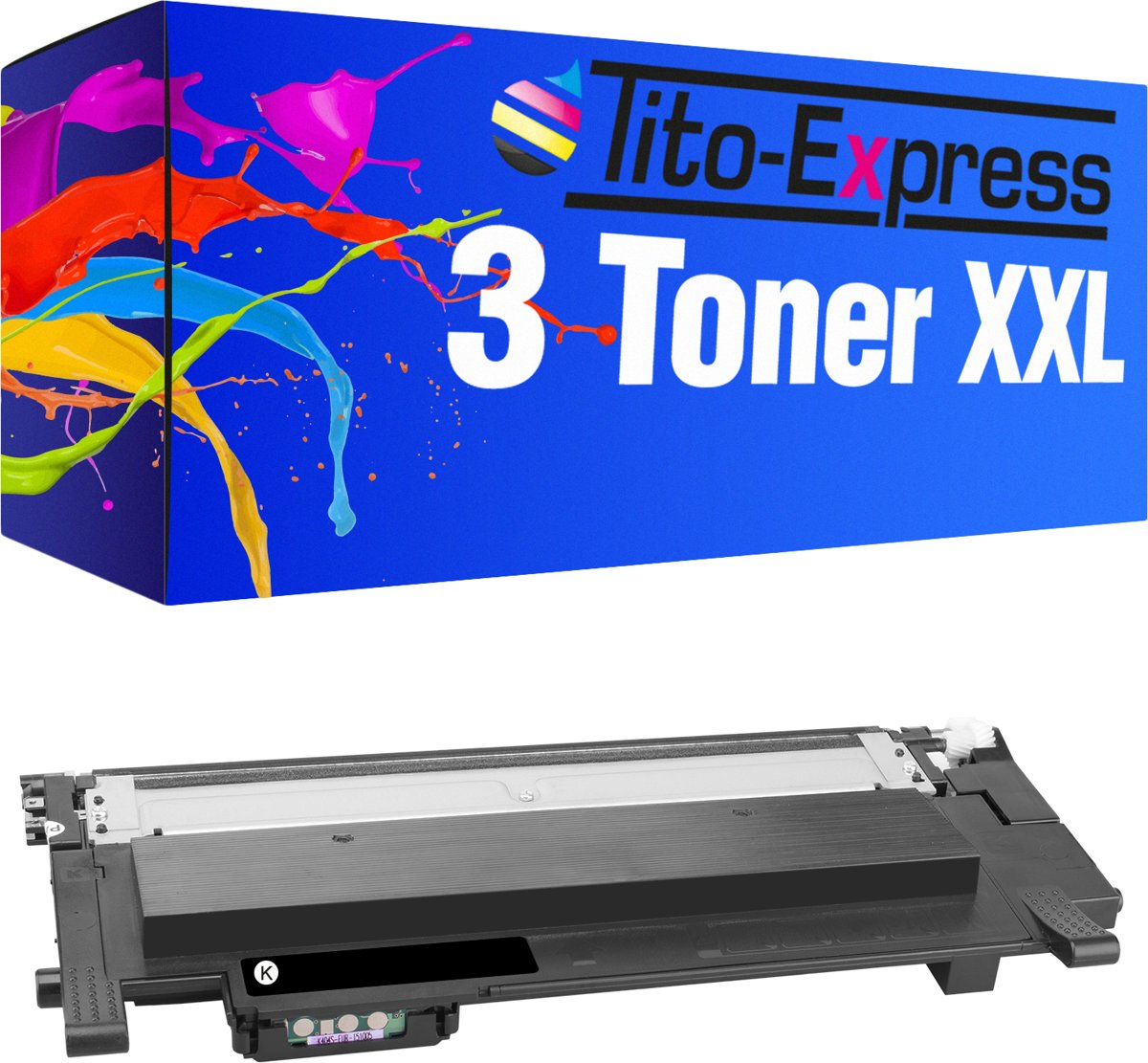 Tito-Express PlatinumSerie PlatinumSerie® 3 toner compatibel met Samsung CLT-K404S 4.500 paginas zwart XL C430 / C430 W / C430 Series / C480 W / C480 FN / C480 FW / C480 Series / C480 / SL-C430 / SL-C430 W / SL-C430 Series / SL-C480 W / SL-C480 FN