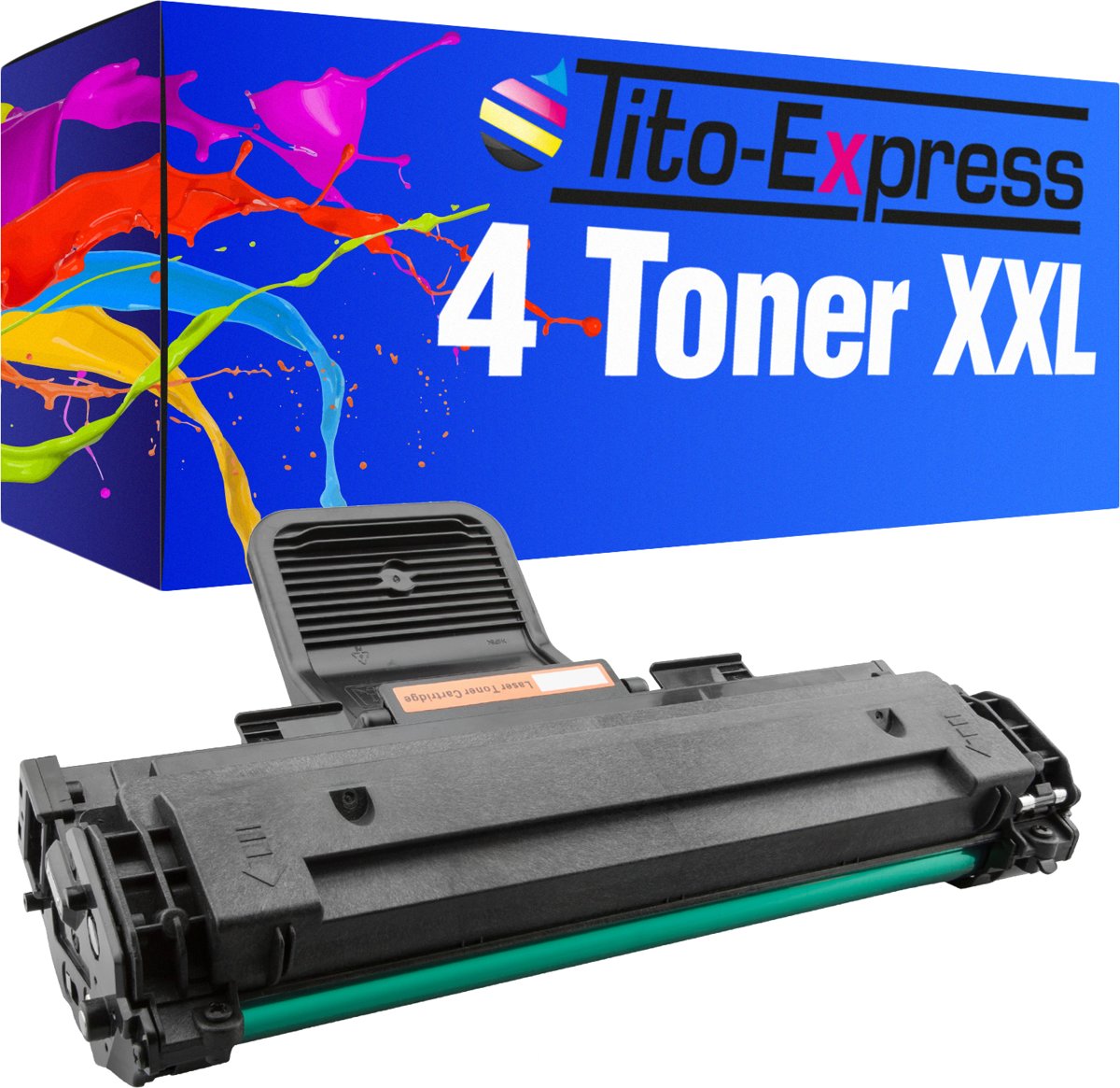 Tito-Express PlatinumSerie PlatinumSerie® 4 toner XL Black compatible voor Samsung ML-1610 ML-2010 ML-1610 / ML-1610P / ML-1615 / ML-2010 / ML-2010P / ML-2010R / ML-2015 / ML-2020 / ML-2510 / ML-2520 / ML-2570 / ML-2570G / ML-2571 / ML-2571N /