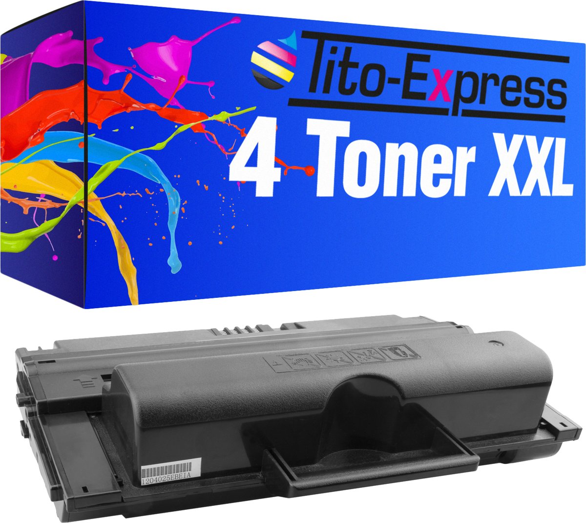 Tito-Express PlatinumSerie PlatinumSerie® 4 x toner XXL zwart compatibel met Samsung MLT-D2082L MFX-3550 / MFX-3550 Pro / SCX-5635 FN / SCX-5635 HN / SCX-5635 Series / SCX-5638 FN / SCX-5800 Series / SCX-5835 FN / SCX-5835 NX / SCX-5900 Series /