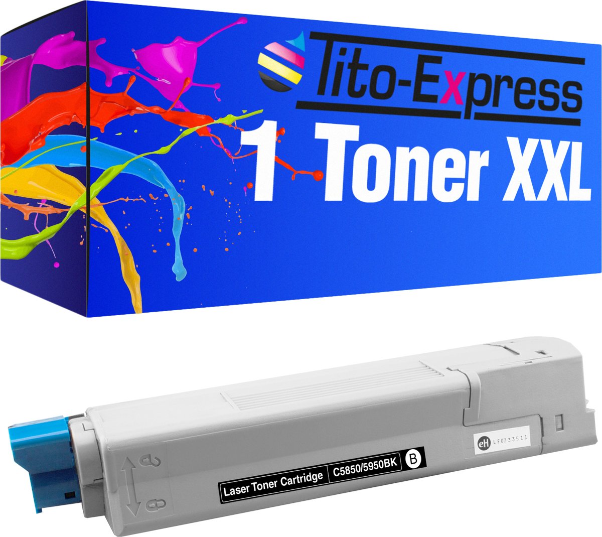 Tito-Express PlatinumSerie PlatinumSerie® toner voor Oki C5950 C5950 CDTN MC560 N MC560 DN XXL zwart Oki: C 5850 / C 5850 DN / C 5850 N / C 5850 Series / C 5950 / C 5950 CDTN / C 5950 DN / C 5950 DTN / C 5950 N / C 5950 Series / C 6150 Series / MC