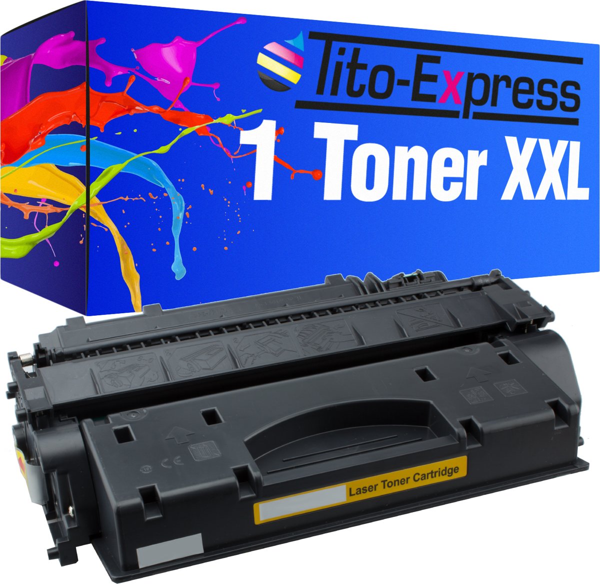 Tito-Express PlatinumSerie Toner XL Zwart voor HP CE505X PlatinumSerie P2050 / P2053 / P2053D / P2053DN / P2053X / P2054 / P2054D / P2054DN / P2054X / P2055 / P2055D / P2055DN / P2055DTN / P2055X / P2056 / P2056D / P2056DN / P2056X / P2057 / P2057D