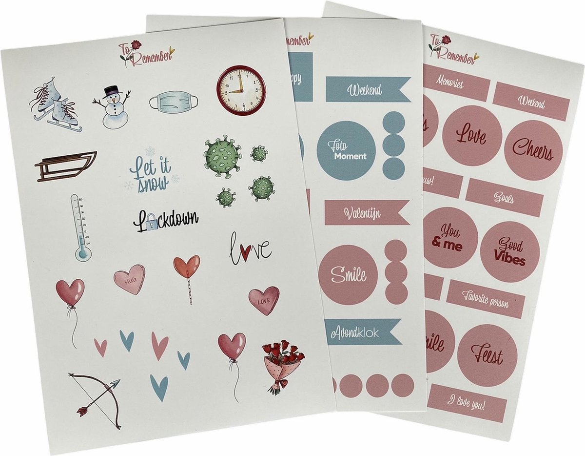 Bullet journal stickers - 78 contour stickers - stickers volwassenen - Bullet journal accesoires - scrapbook stickers -stickervellen - bullet journal producten - Moederdag cadeau