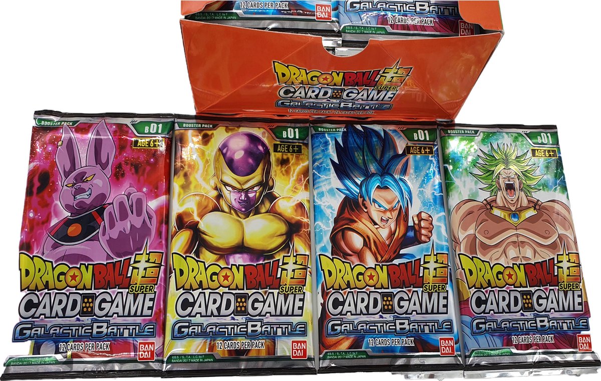 4x Dragon Ball Super - TCG Galactic Battle Series 1 -  B01 Booster pakje 12 kaarten per pakje