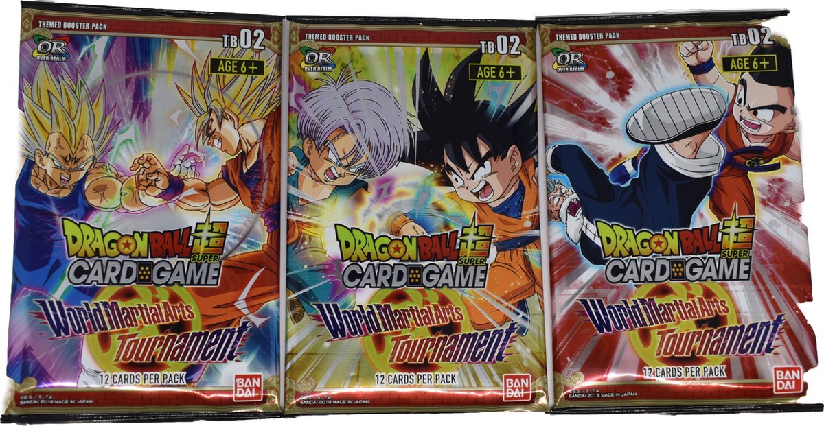 Dragon Ball Super Kaarten World Martial Arts Tournament Trading Cards Bandai TB02