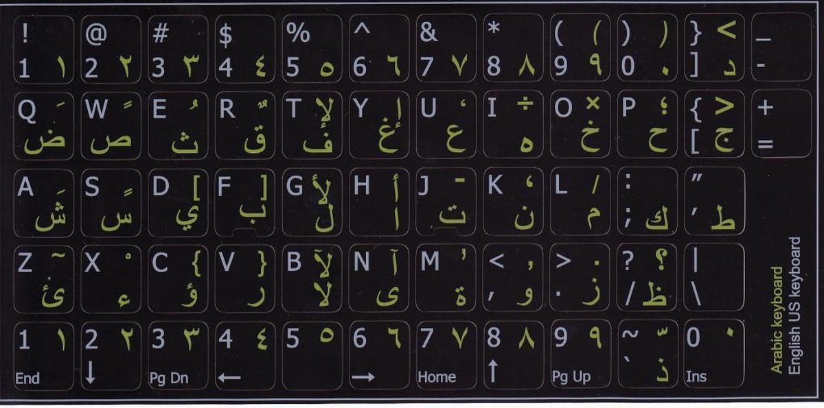 Arabisch - Qwerty sticker