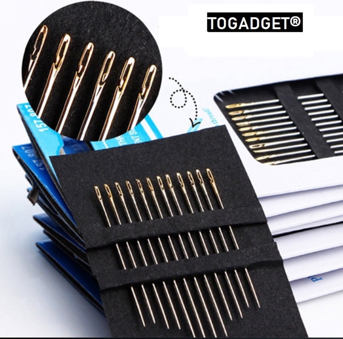 Togadget® - Naainaalden Voor Ouderen - Naaiset - Borduurnaalden - Naaien - Hobby Accessoires - Wondernaalden - Blindennaalden