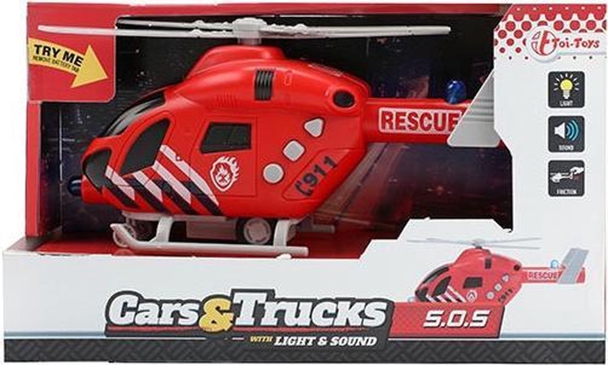 CARS&TRUCKS Brandweerhelikopter Rescue +L­G