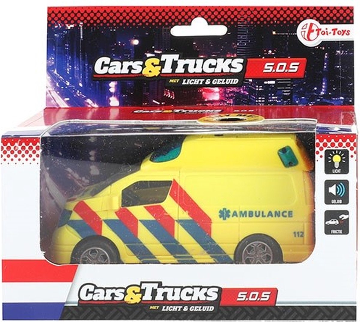 Cars&Trucks - Amulance bus met Licht en Geluid