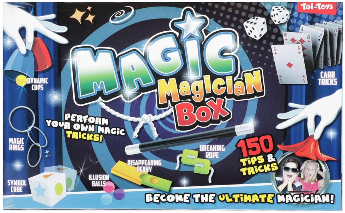 Magische Goocheldoos – Complete Goochelset voor Kinderen – Leer Zelf Goochelen met Magisch Speelgoed en Accessoires – Creatief en Leerzaam Cadeau voor Jongens en Meisjes – Ideaal voor Verjaardag, Feestdagen en Familieplezier