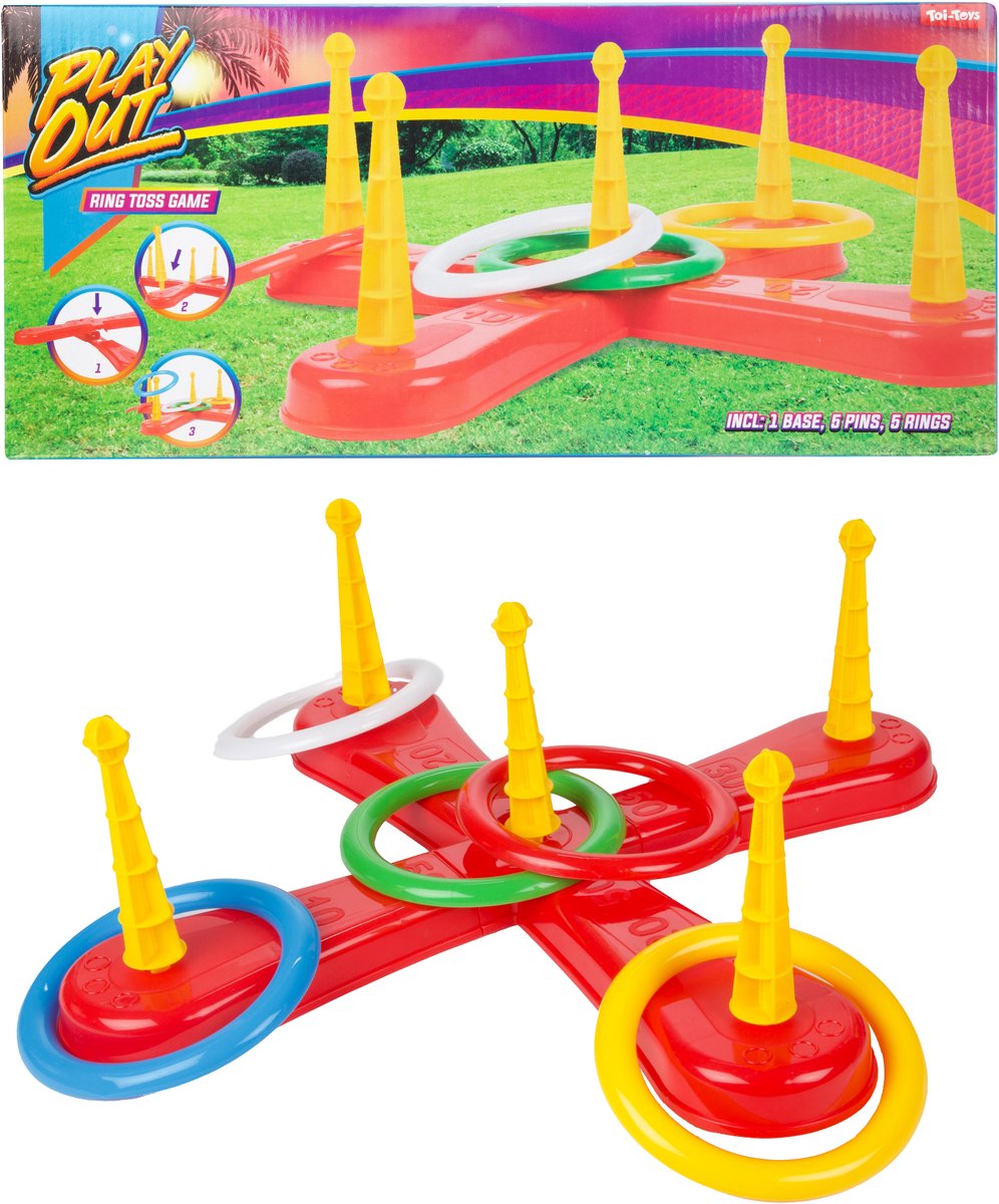 Play Out Ringwerpspel Bright met 5 Ringen