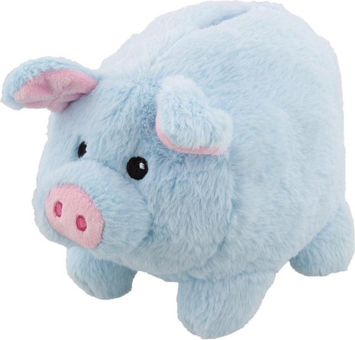 Pluche Spaar Varken - Spaarpot Varkentje - Pluche Spaarpot - Geld Sparen - Kraamcadeau - Babykamer - Spaarpot voor Kinderen - Euro Spaarpot - Muntjes Spaarpot - Mooie Spaarpot - Spaarknuffel / Spaarpot Knuffel - Kleur: Blauw - Blauwe Spaarpot