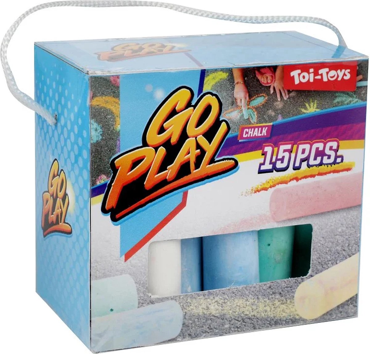 Stoepkrijt Kleur, 15st.