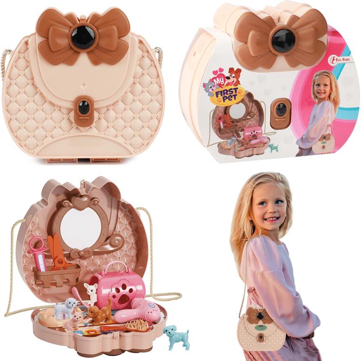 Toi Toys Honden beauty salon in koffer 20x19x8,5cm